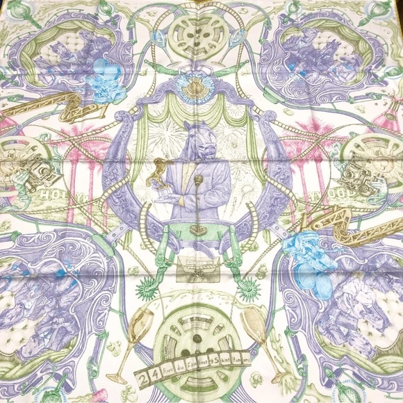 Silk Scarf THE HORSAWARDS 90Carre France with box - Picture 4 of 16